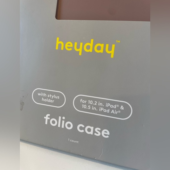 Heyday Folio Case For Apple iPad  10.2” And iPad Air 10.5” Taupe Stylus Holder - Picture 2 of 7